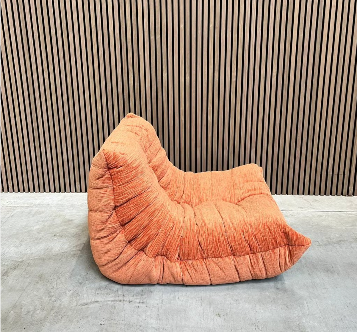 Ligne Roset Togo Fireside Chair – Orange Pierre Frey Fabric