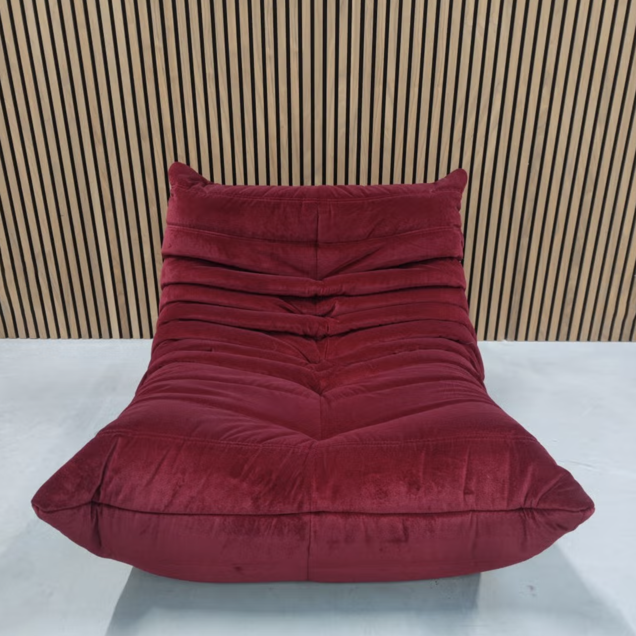Ligne Roset Togo 1-Seater - Nabab Cerise Velvet