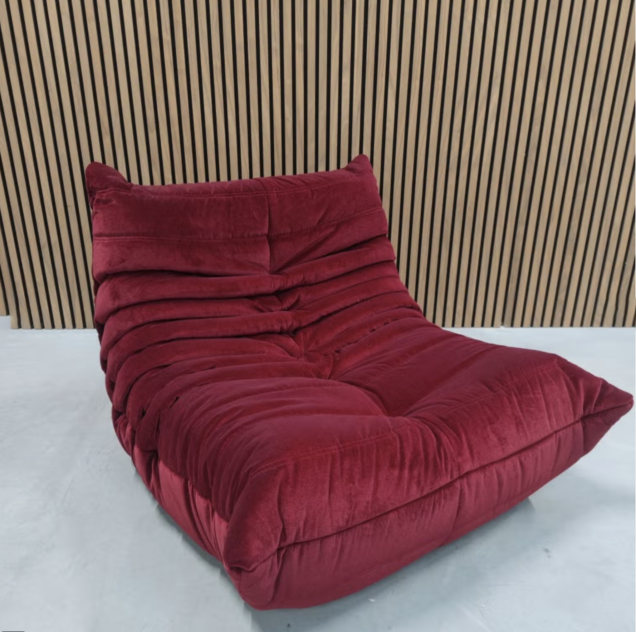 Ligne Roset Togo 1-Seater - Nabab Cerise Velvet