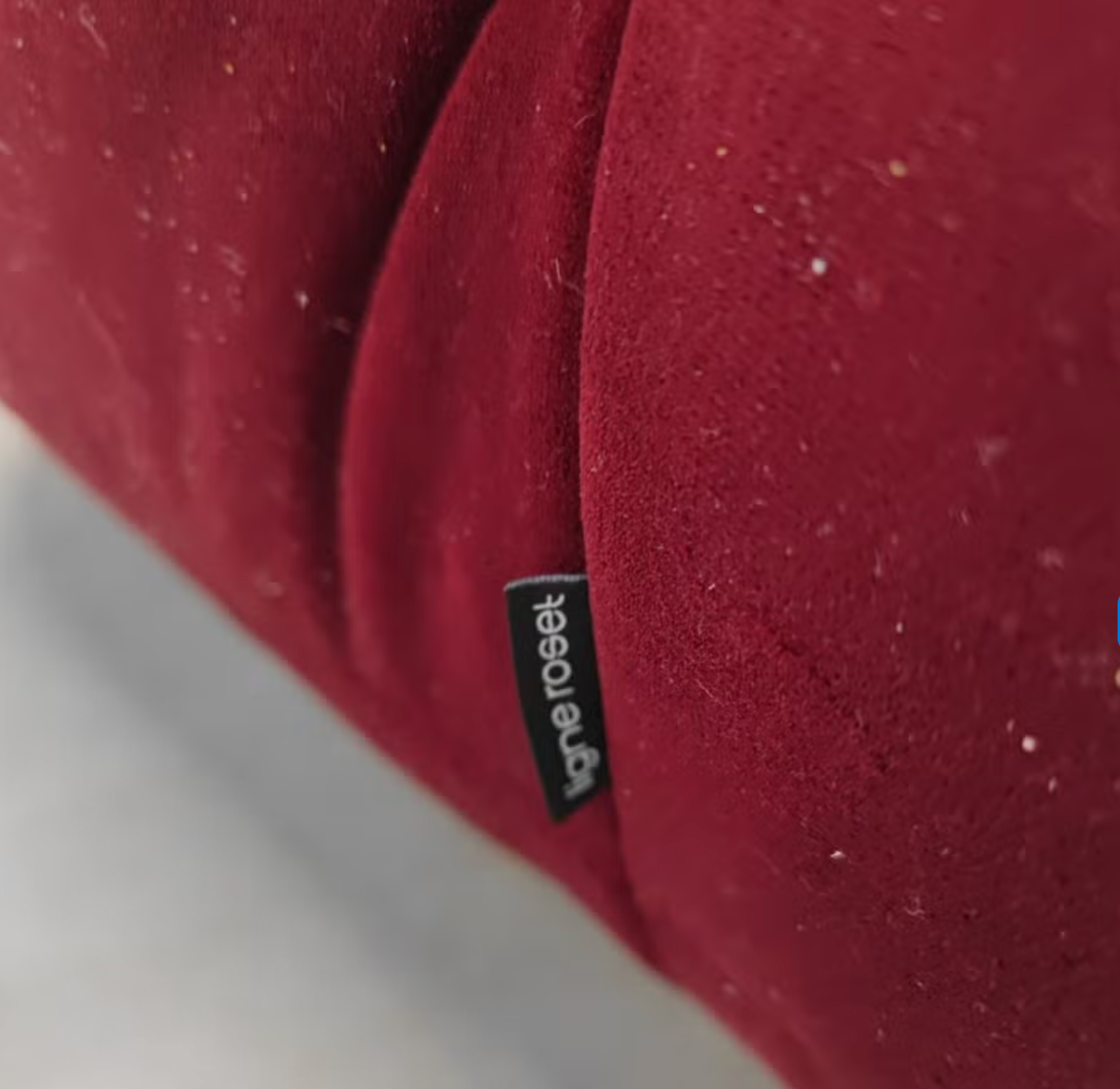 Ligne Roset Togo 1-Seater - Nabab Cerise Velvet