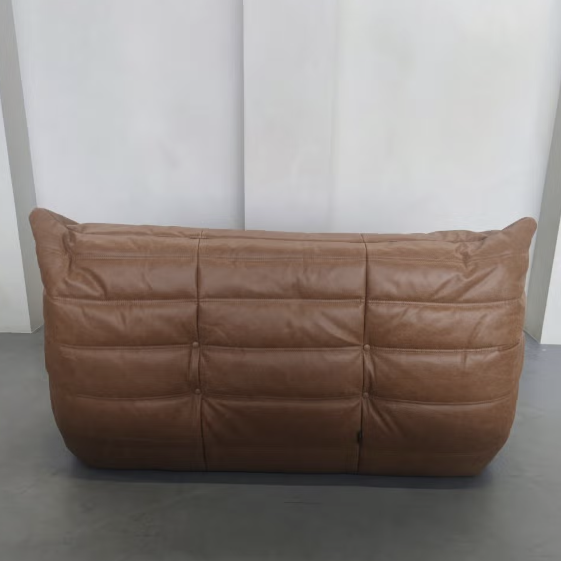 Ligne Roset Togo 2-Seater Sofa – Cognac Leather