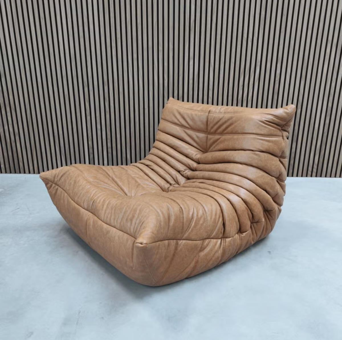 Ligne Roset Togo Fireside Chair – Cognac Leather
