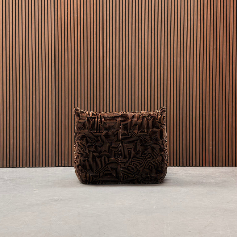 Ligne Roset Togo 1-Seater – Brown Dedar Fabric