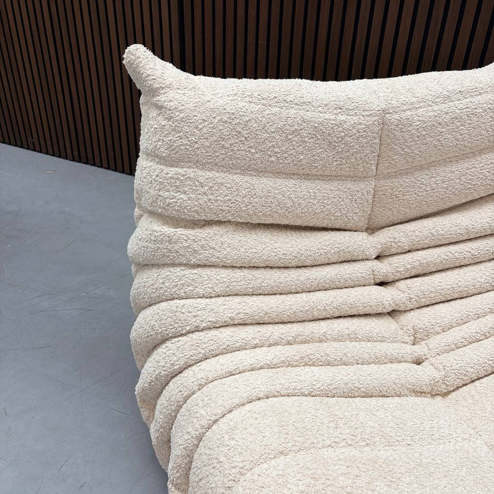 Ligne Roset Togo 1-Seater Sofa – Beige Boucle