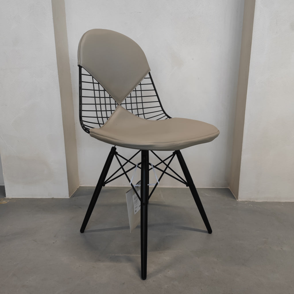 Vitra Eames Wire Chair - DKW 2 - Sand leder