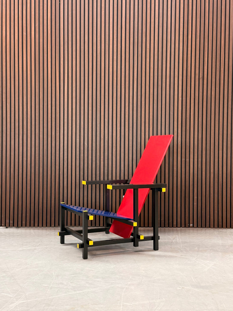 Cassina Red and Blue Chair