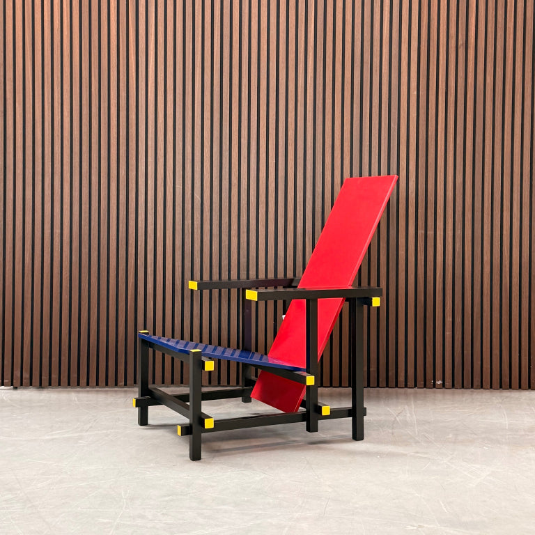 Cassina Red and Blue Chair