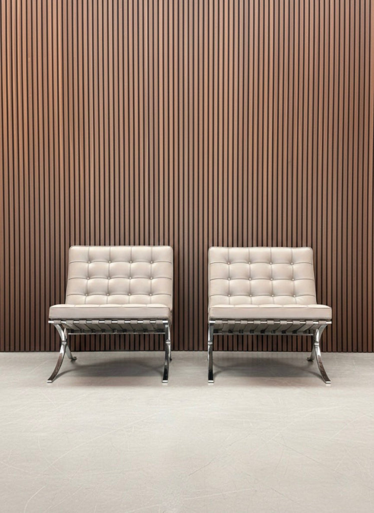 Knoll Barcelona chair - Volo Leather taupe