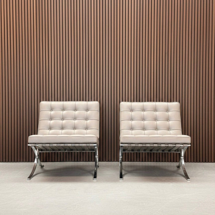 Knoll Barcelona chair - Volo Leather taupe