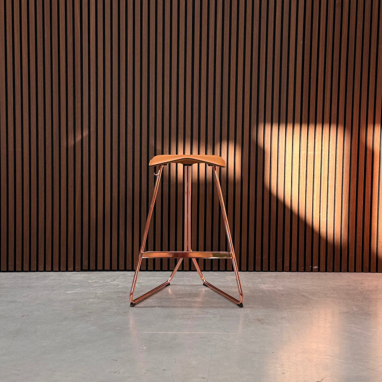 ClassiCon Triton Bar Chair – Caramel Leather & Copper