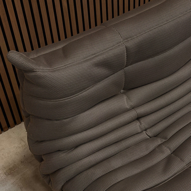 Ligne Roset Togo 3-Seater Sofa – Taupe Mesh Fabric