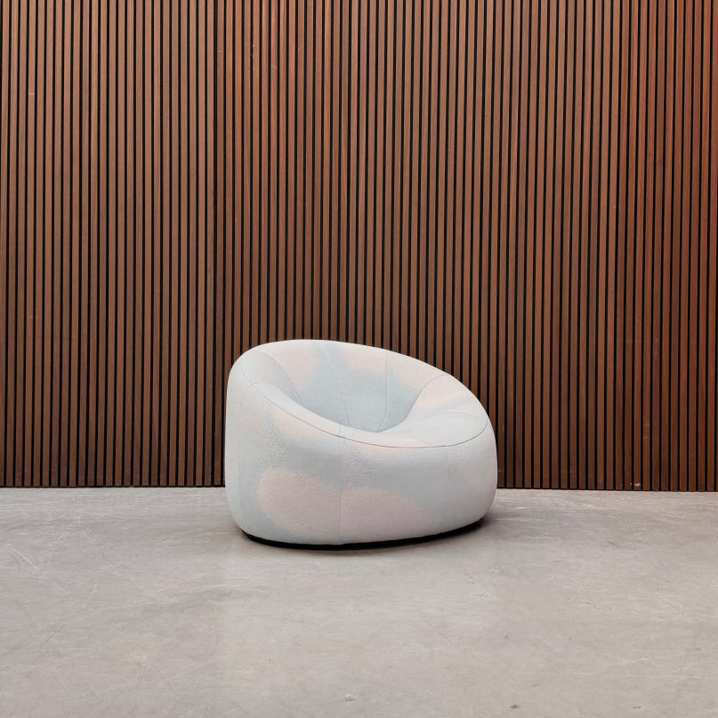 Ligne Roset Pumpkin Fauteuil - blauw/wit