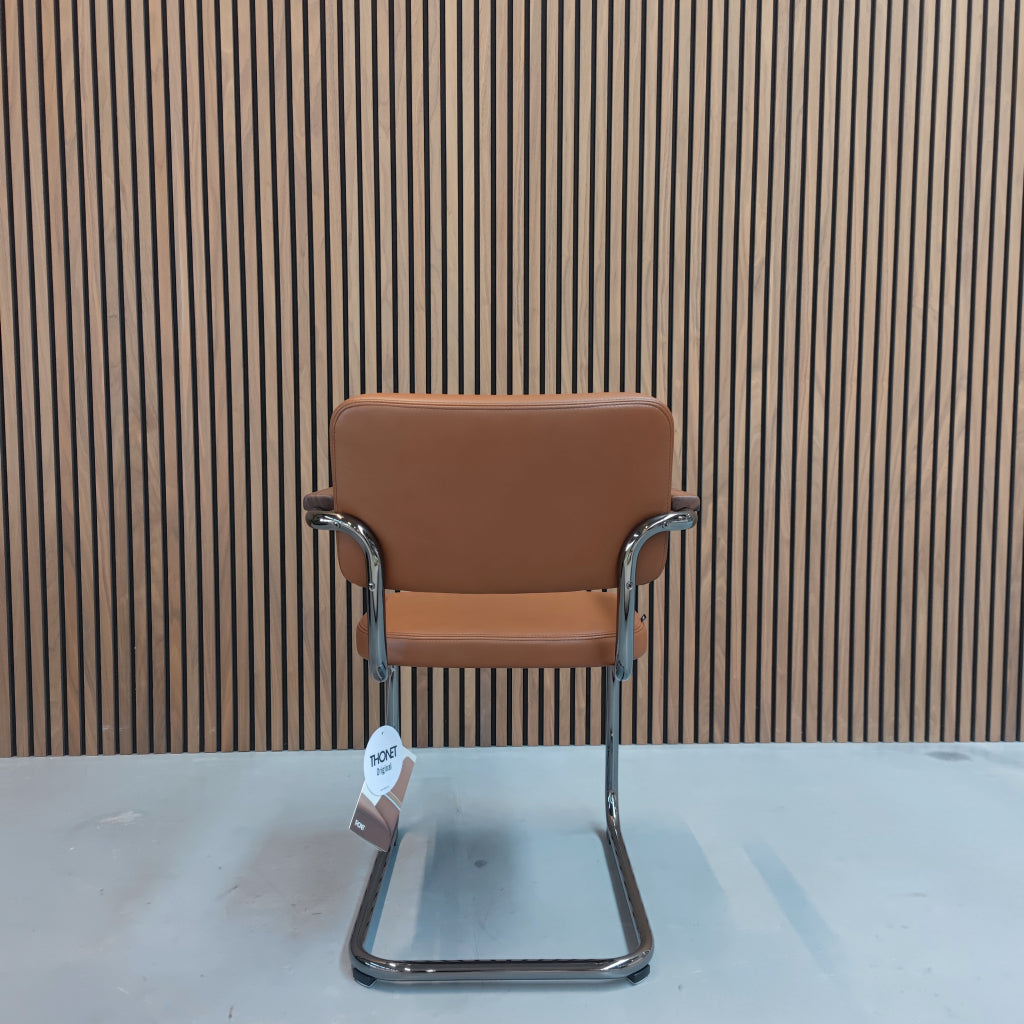 Thonet S64 PV - Cognac leder
