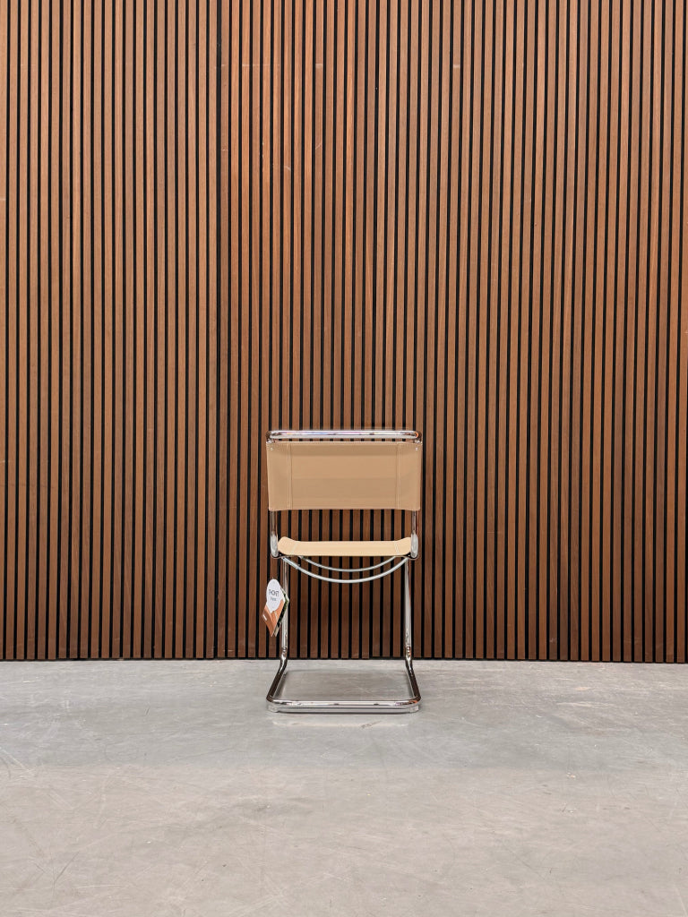 Thonet S33 stoel kernleder beige