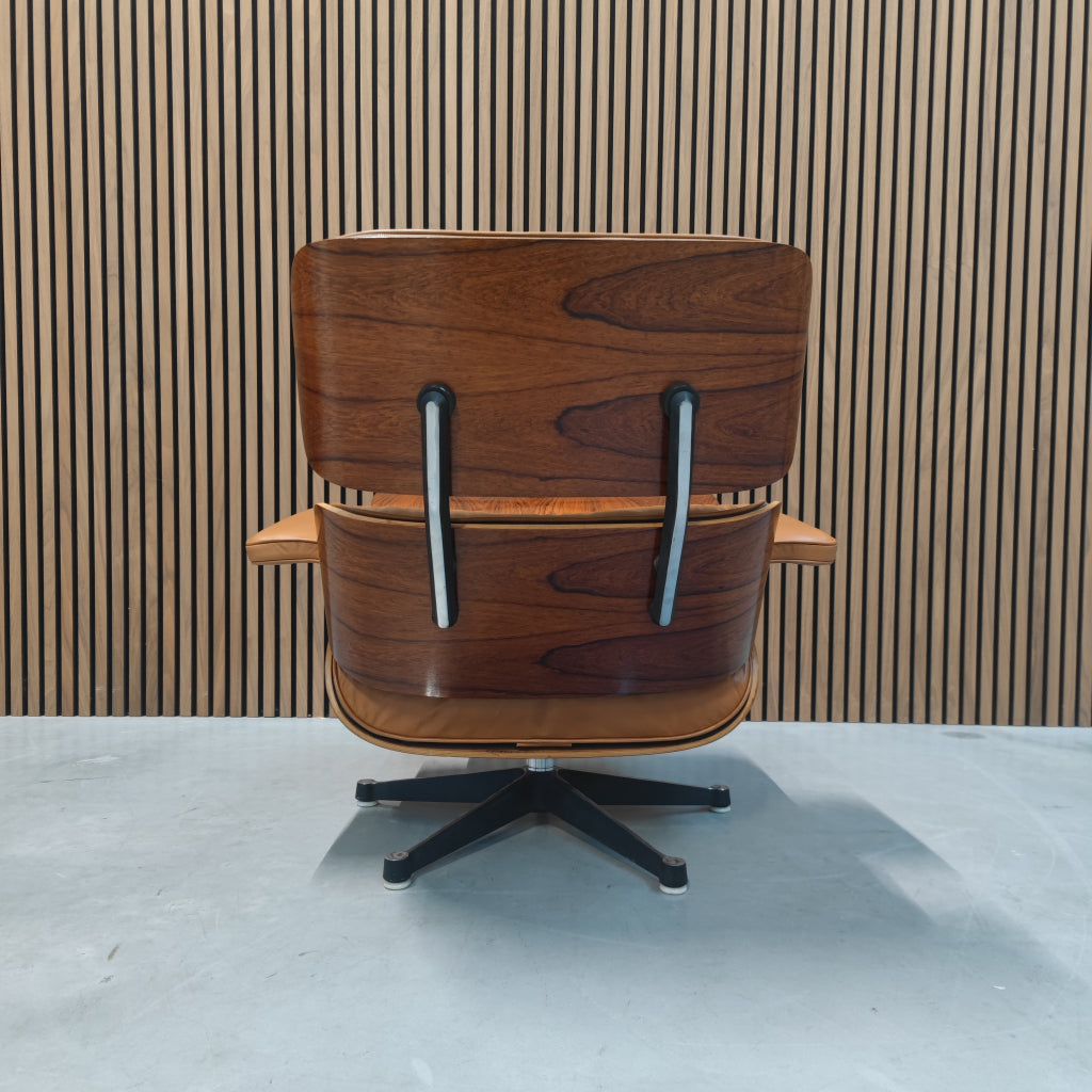 Vitra Eames lounge chair incl. ottoman - Cognac leder