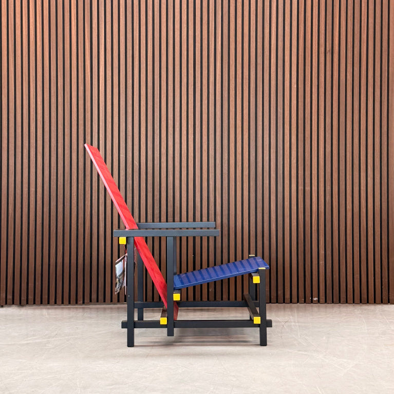 Cassina Red and Blue Chair