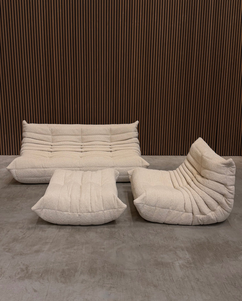Ligne Roset Togo Modulaire Set | Beige Bouclé | Showroomodel