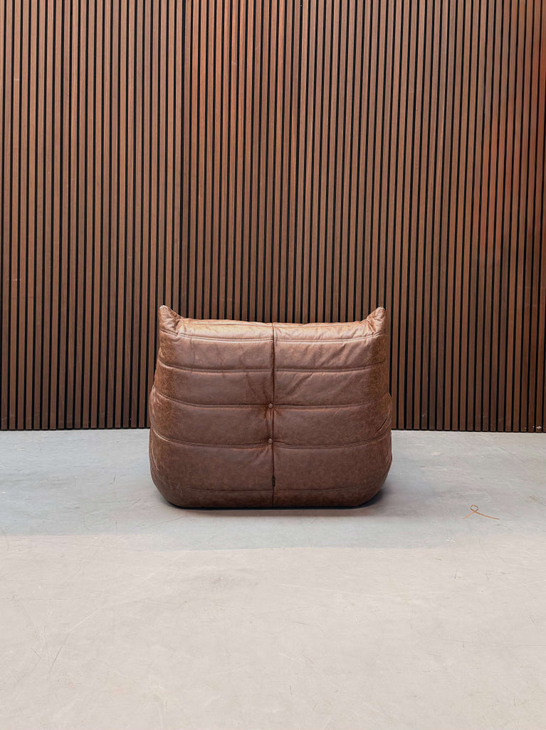 Ligne Roset Togo Fireside Chair 1-zits | Mocha Leder