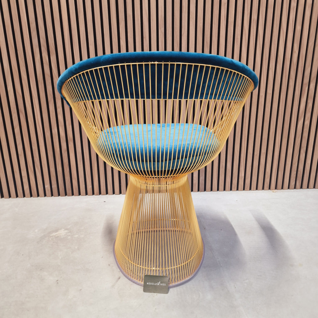 Knoll Warren Platner chair 18krt gold