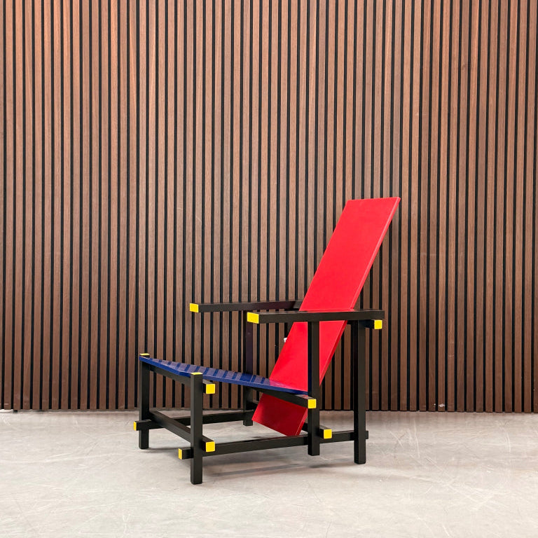 Cassina Red and Blue Chair