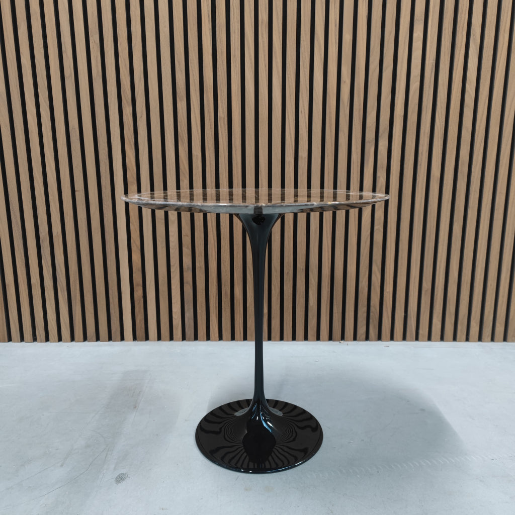 Knoll Saarinen Low Table - Emperador Marmer ø 51cm