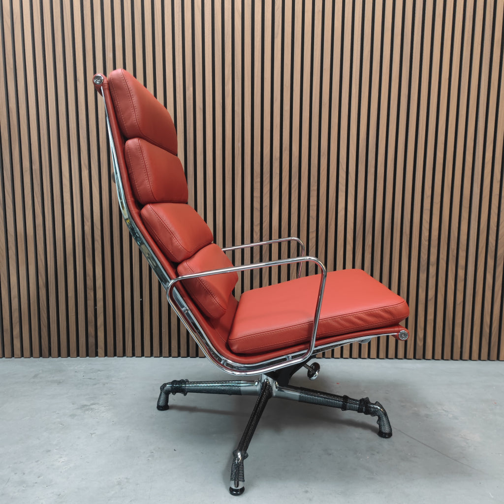 Vitra Soft Pad EA 222 Bureaustoel Red Stone