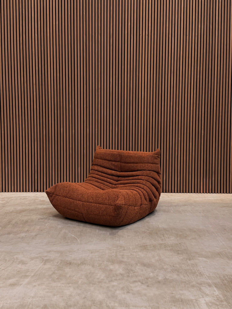 Ligne Roset Togo Fireside Chair 1-zits | Rood Woolblend