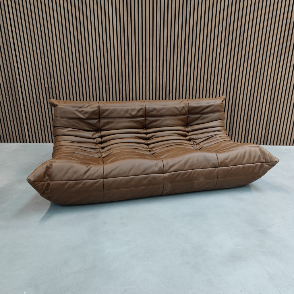Ligne Roset Togo Large Settee 3-zits | Chocolate Natural