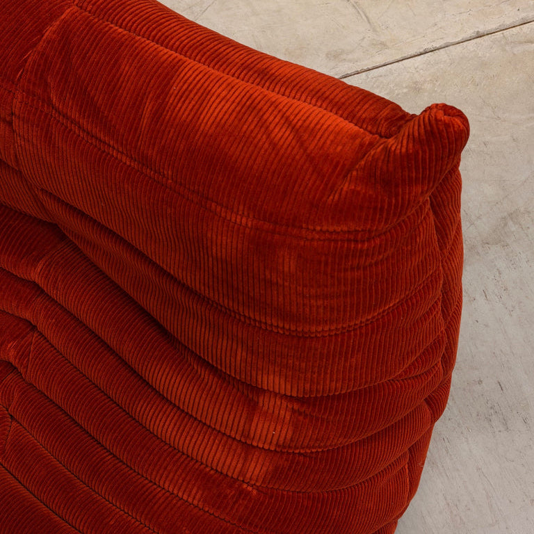 Ligne Roset Togo Armchair – Red Corduroy