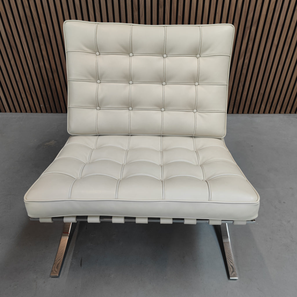 Knoll Barcelona chair - Venezia Relax Ivory