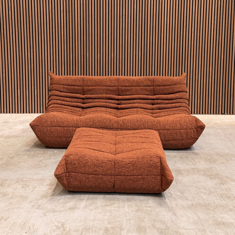 Ligne Roset Togo Large Settee 3-zits | Rood Woolblend