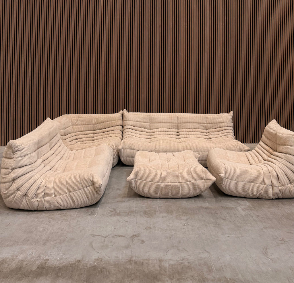Ligne Roset Togo Modulaire Set | Beige Corduroy