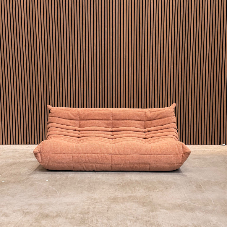 Ligne Roset Togo Large Settee 3-zits | Roze Woolblend