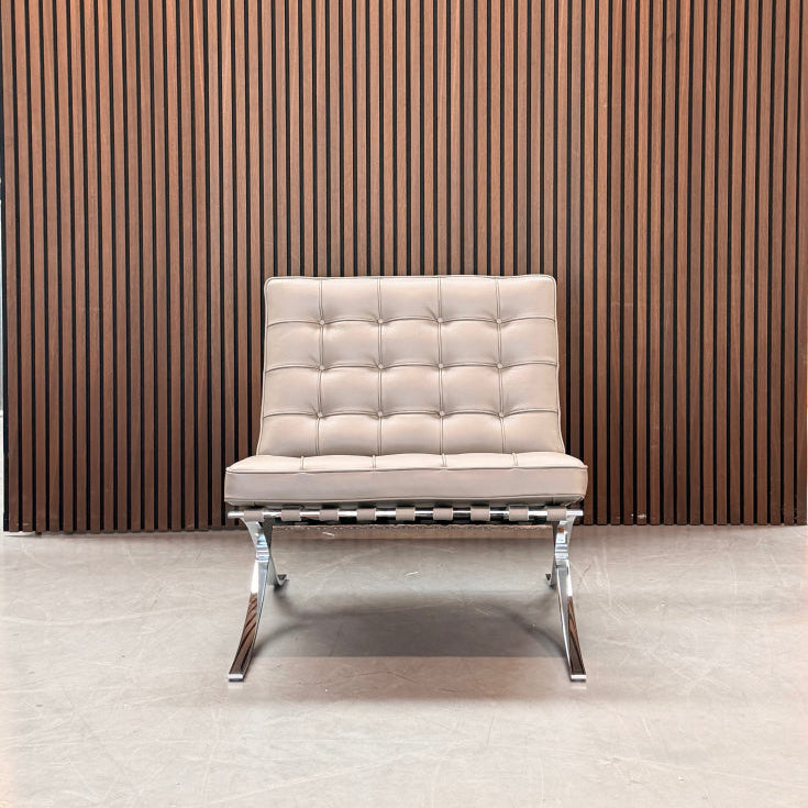 Knoll Barcelona chair - Volo Leather taupe