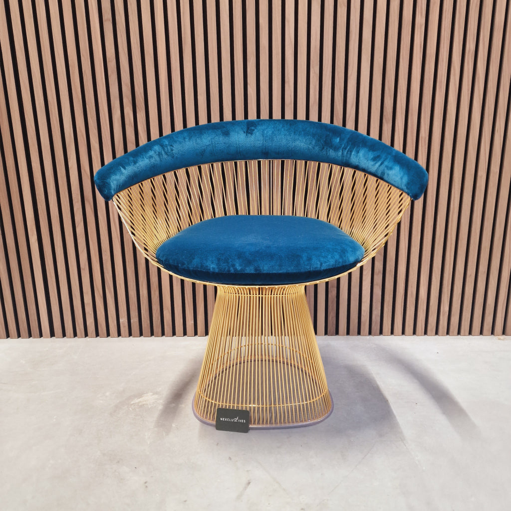 Knoll Warren Platner chair 18krt gold