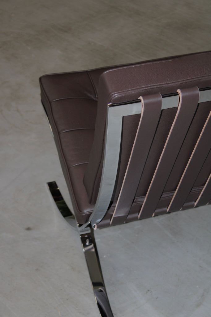 Knoll Barcelona Chair - Volo Leather Chocolate