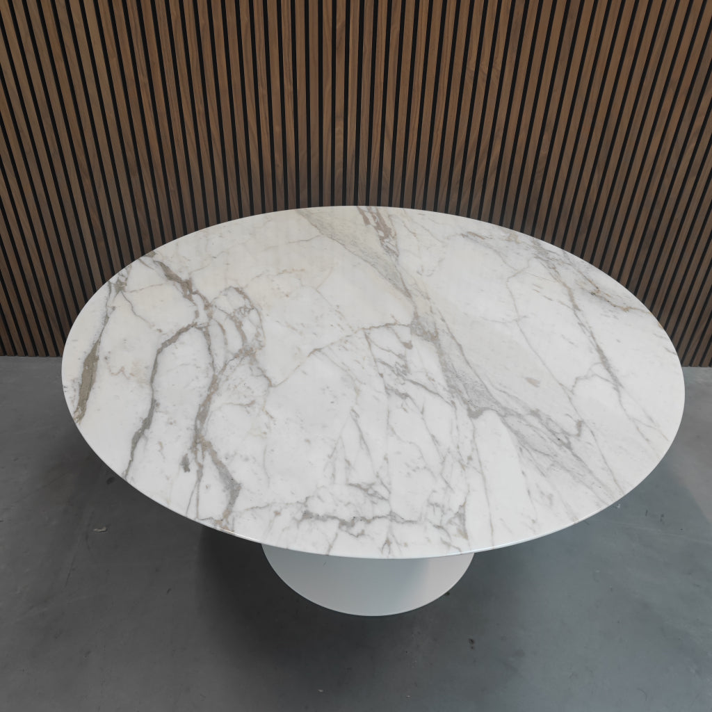 Knoll Saarinen Table 120cm Calacatta Gold (rond)