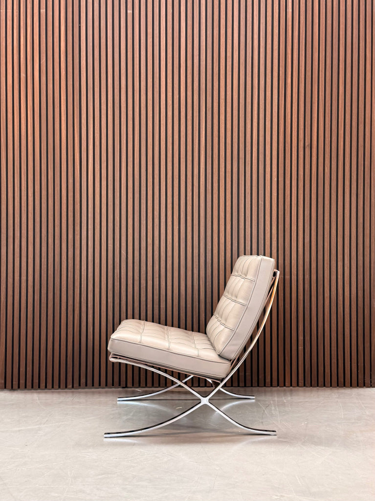 Knoll Barcelona chair - Volo Leather taupe