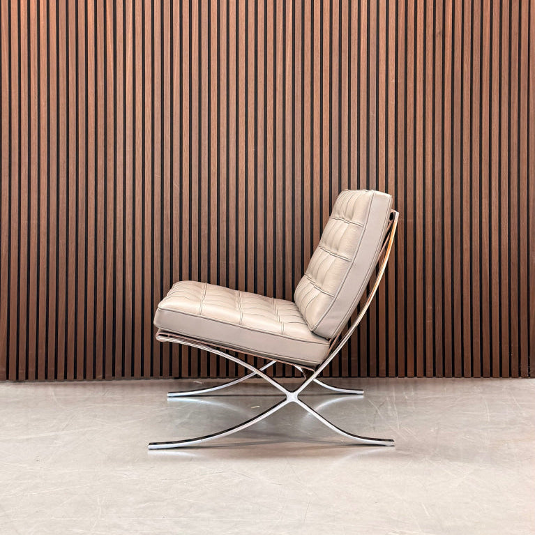 Knoll Barcelona chair - Volo Leather taupe
