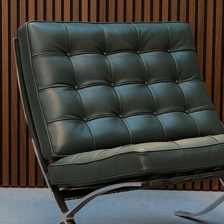 Knoll Barcelona chair - Bauhaus green