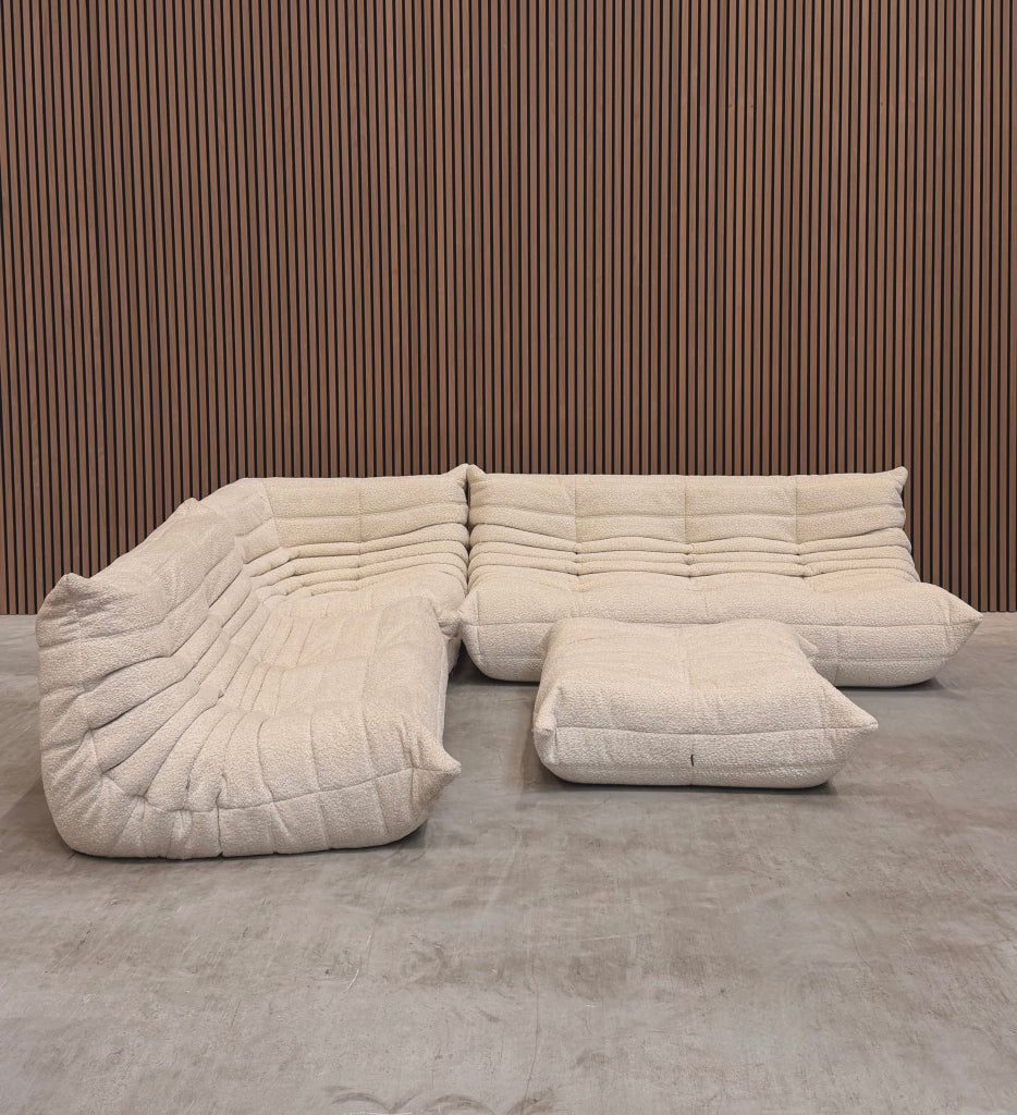 Ligne Roset Togo Modulaire Set | Beige Bouclé | Showroomodel