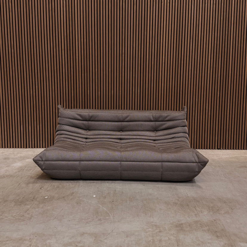 Ligne Roset Togo 3-Seater Sofa – Taupe Mesh Fabric