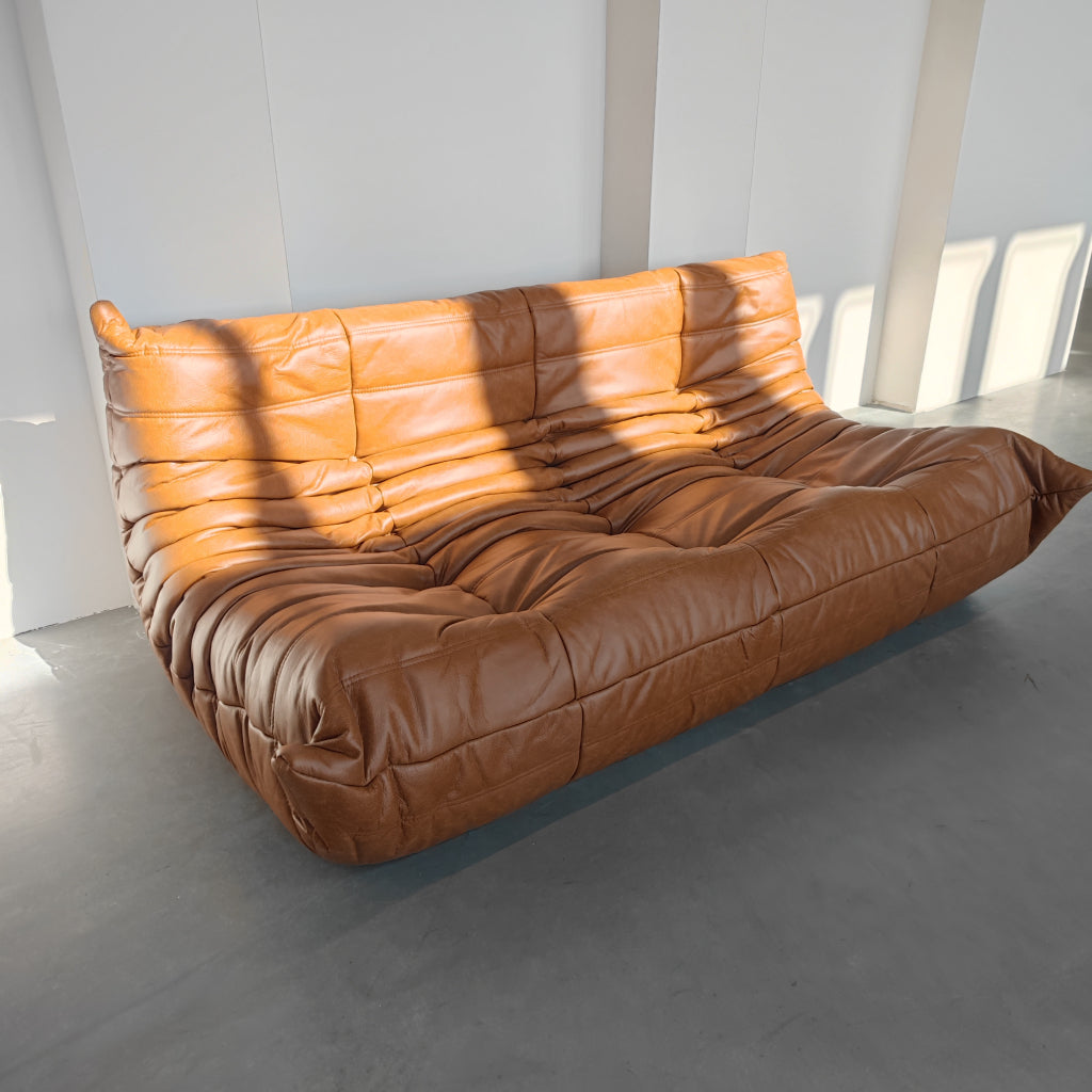 Ligne Roset Togo Modulaire Set | Cognac Leder