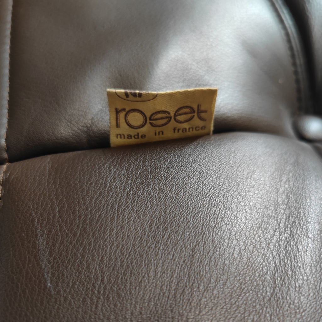 Ligne Roset Togo Set uit de Jaren '70 - Mokka Leder