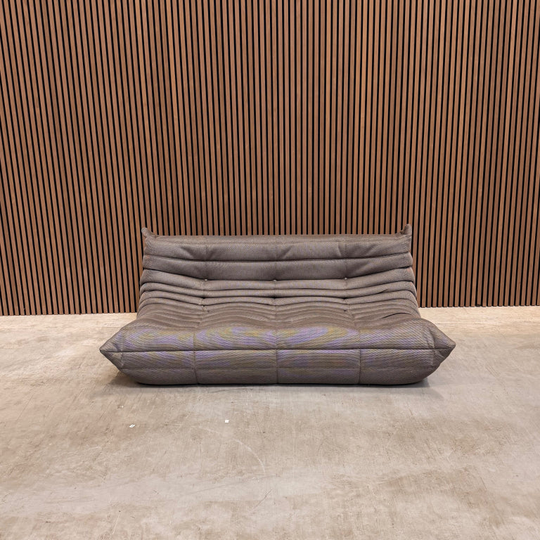 Ligne Roset Togo 3-Seater Sofa – Taupe Mesh Fabric
