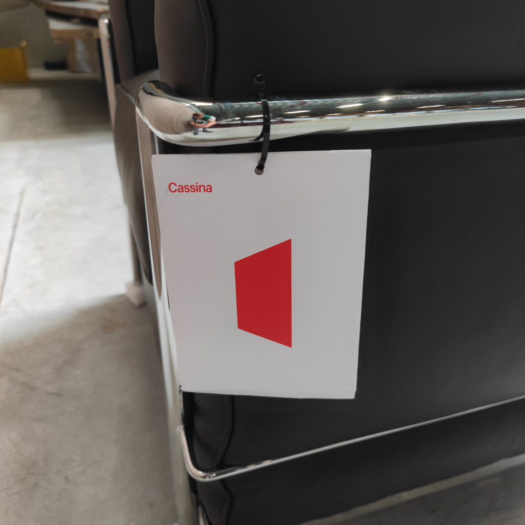 Cassina LC2 Fauteuil in Zwart Leder