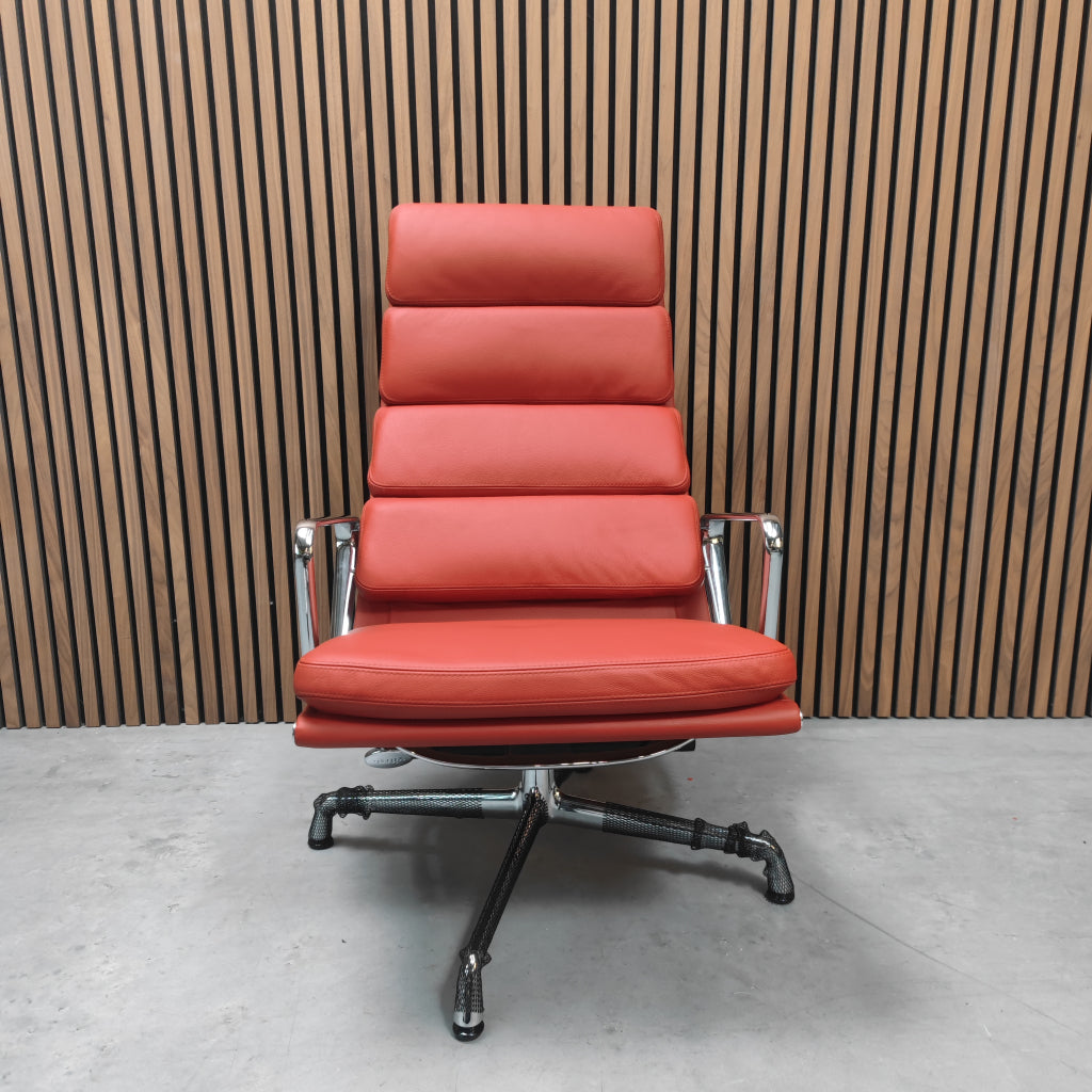 Vitra Soft Pad EA 222 Bureaustoel Red Stone
