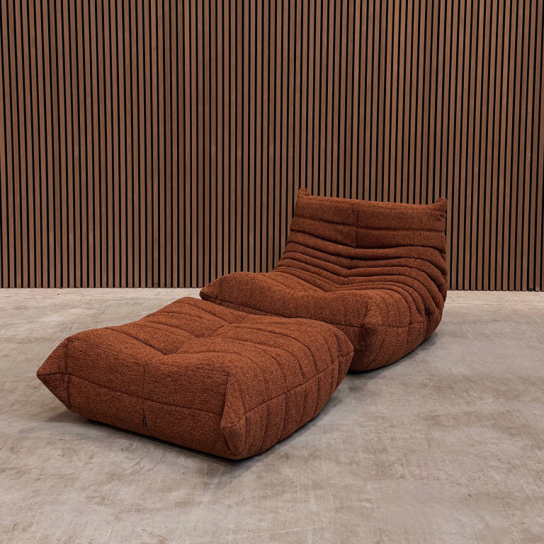 Ligne Roset Togo Fireside Chair 1-zits | Rood Woolblend