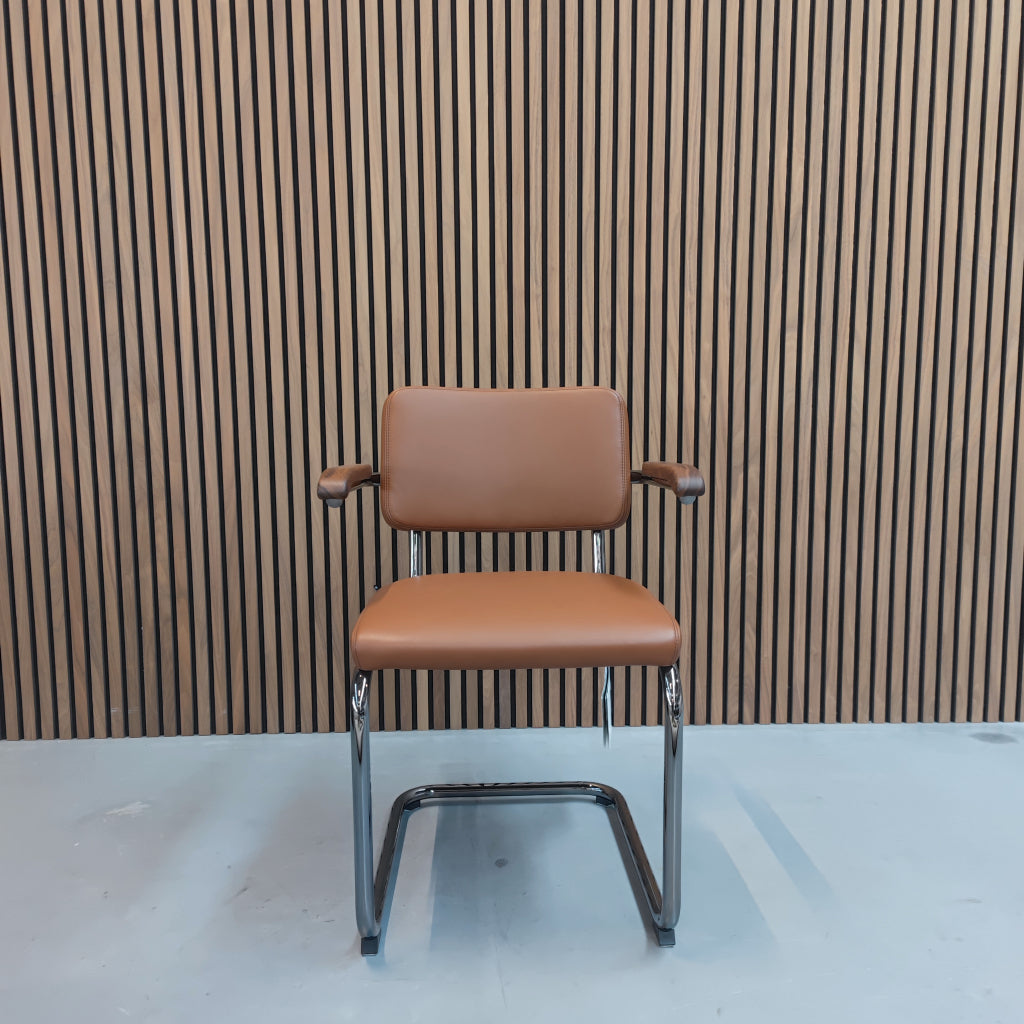 Thonet S64 PV - Cognac leder