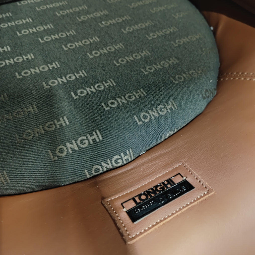 Longhi Elda chair - Fiberglass shell / Miami 42010 leather